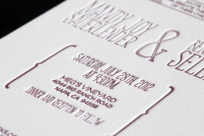Letterpress Printed Labels
