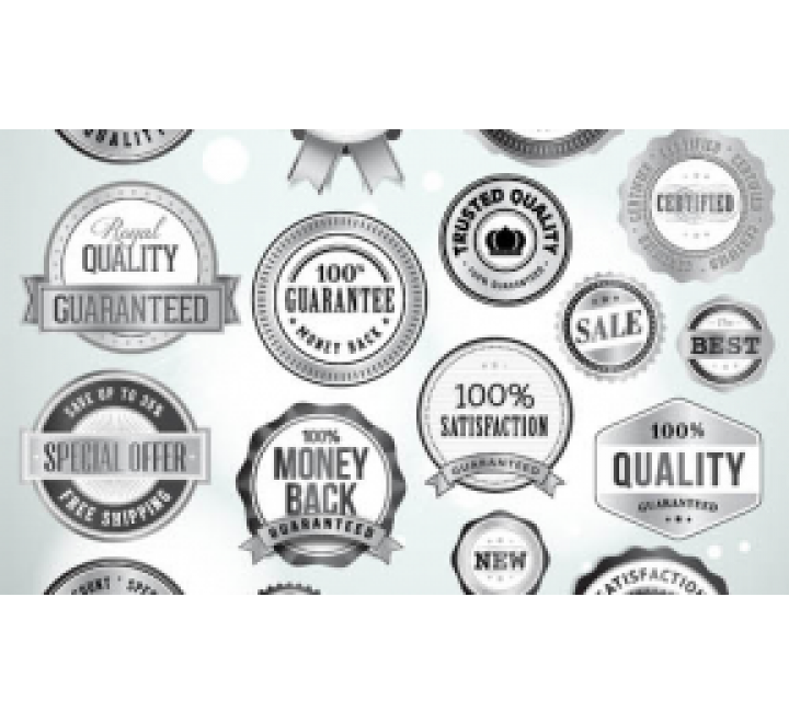 Custom Silver Labels 