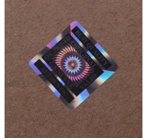 Square 3D Hologram Labels