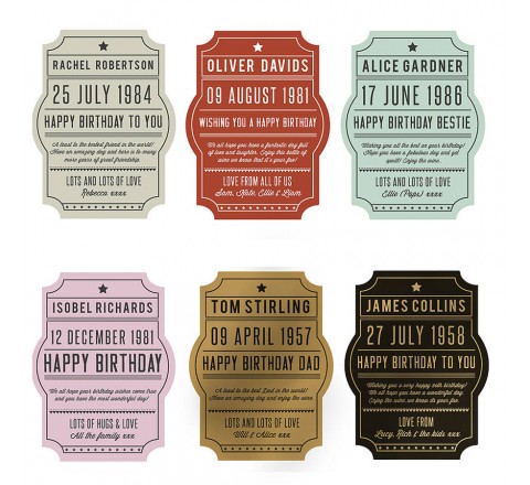 Die Cut Bottle Labels