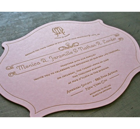 Die Cut Letterpress Printed Labels