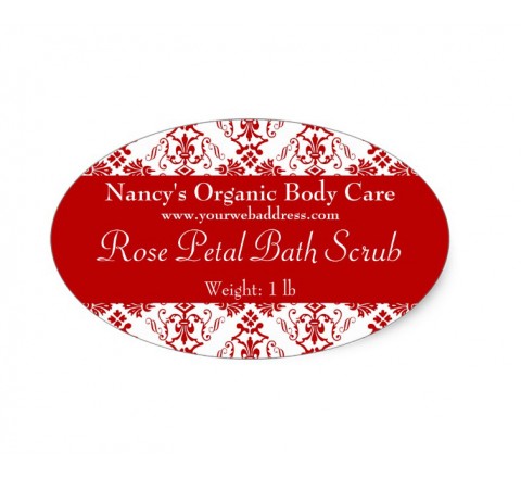 Oval Bath & Beauty Labels