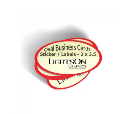 Oval Premium Paper Labels